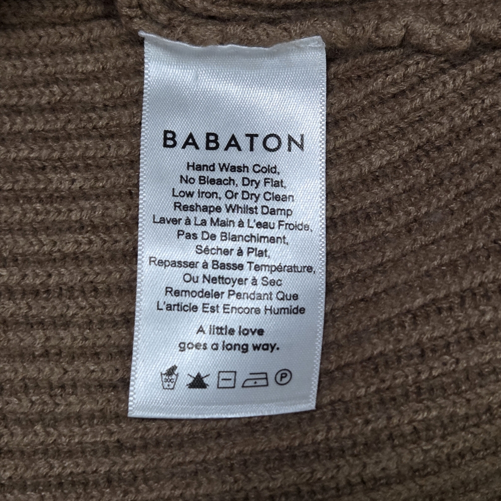 Aritzia Babaton Chalmers Sweater / Camel / Size Medium - Picture 7 of 12